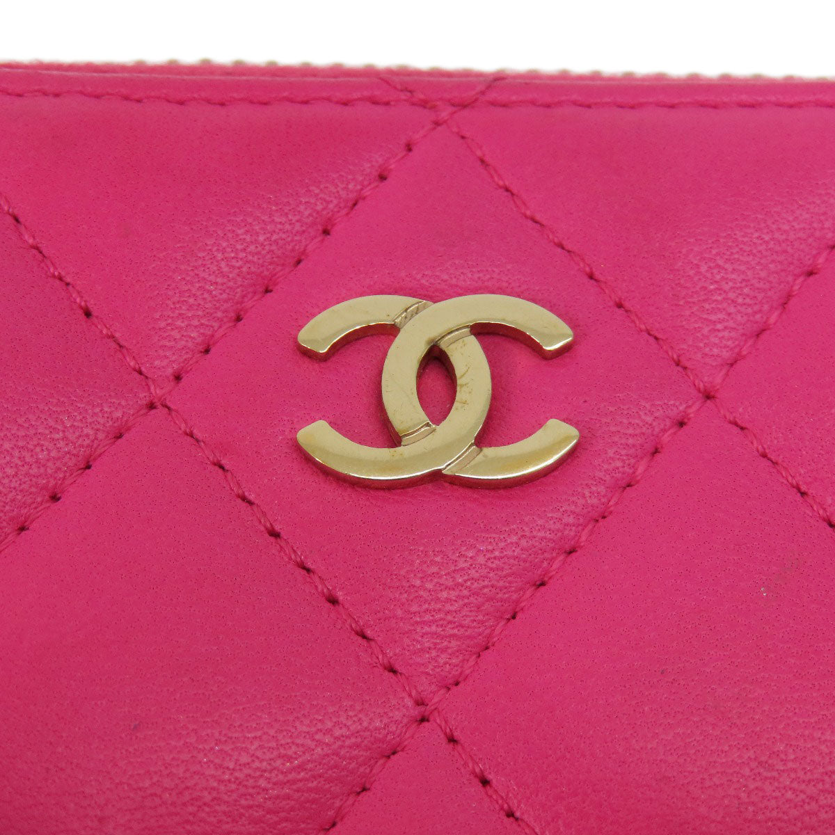 CHANEL Matelasse coin purse Lambskin Ladies [Used]