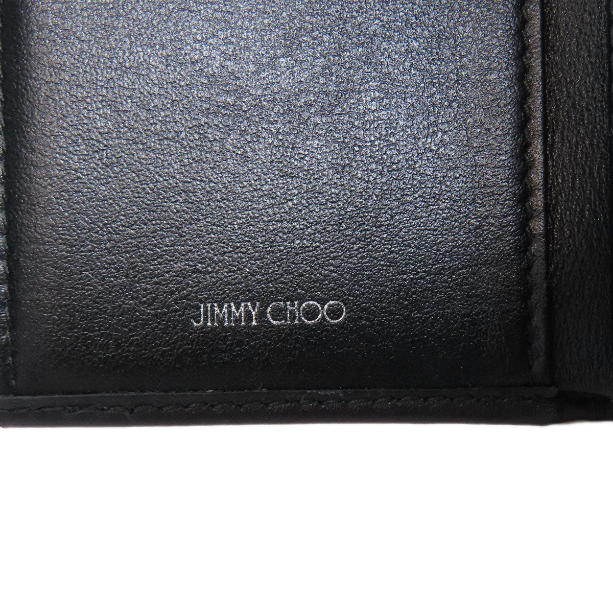 Jimmy Choo Star motif Bifold Wallet with Coin Pocket Leather Ladies [Used]