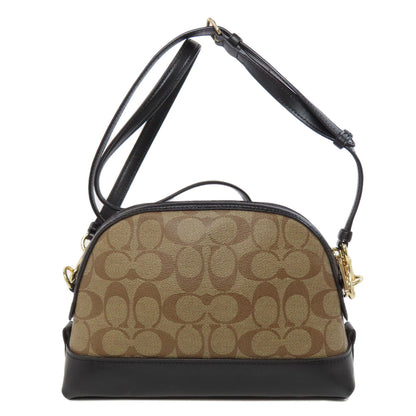 COACH F76674 Signature Shoulder Bag PVC Ladies [Used]
