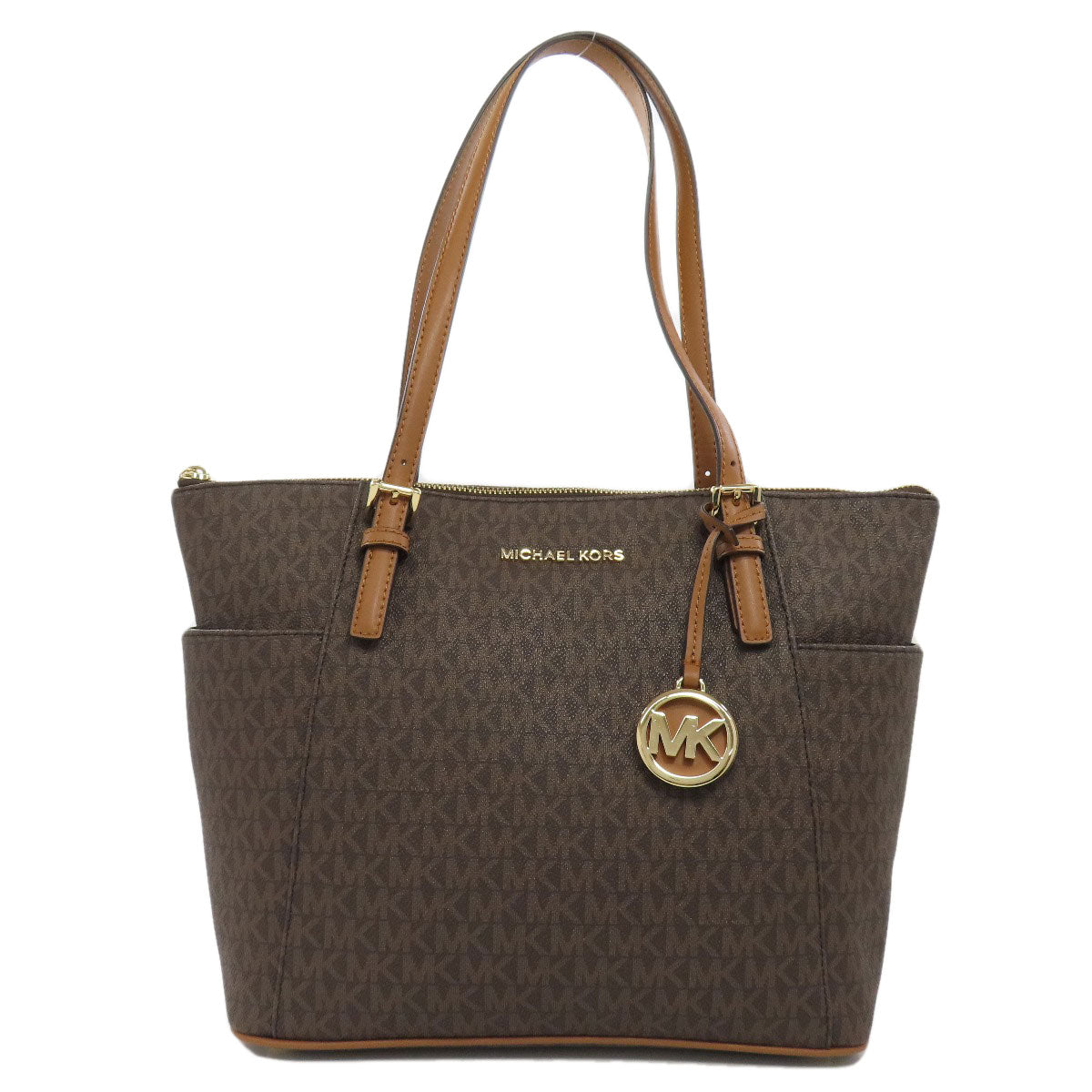 マイケルコース MKシグネチャー トートバッグ PVC レディース 【中古】【Michael Kors】