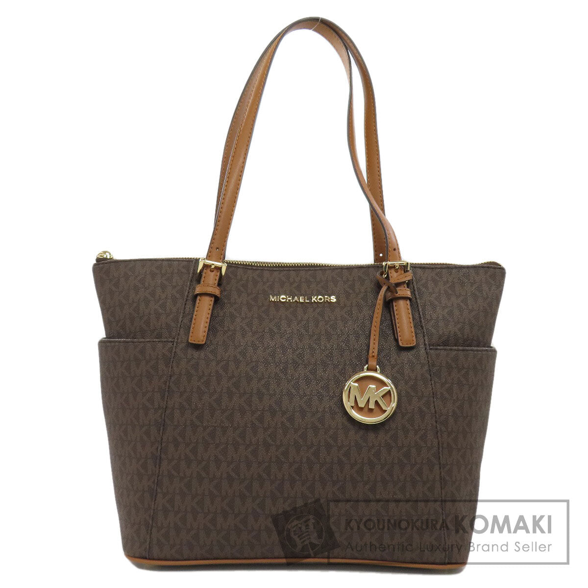 マイケルコース MKシグネチャー トートバッグ PVC レディース 【中古】【Michael Kors】