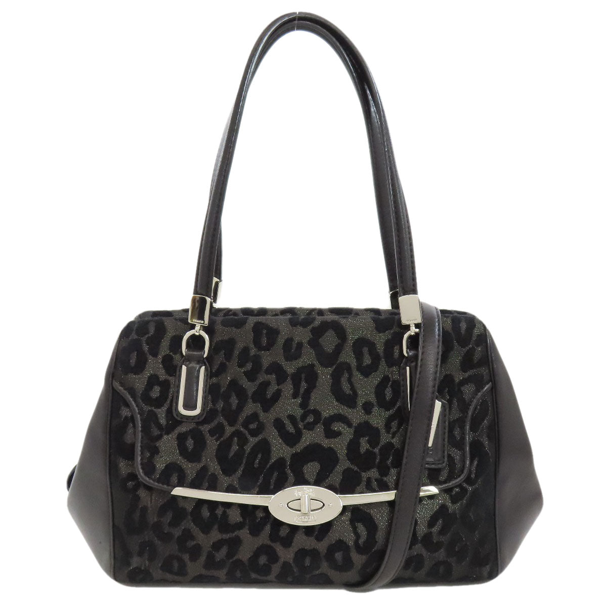 COACH  26287 Handbag Leopard pattern 2WAY Canvas Ladies