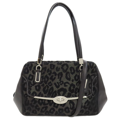 COACH  26287 Handbag Leopard pattern 2WAY Canvas Ladies