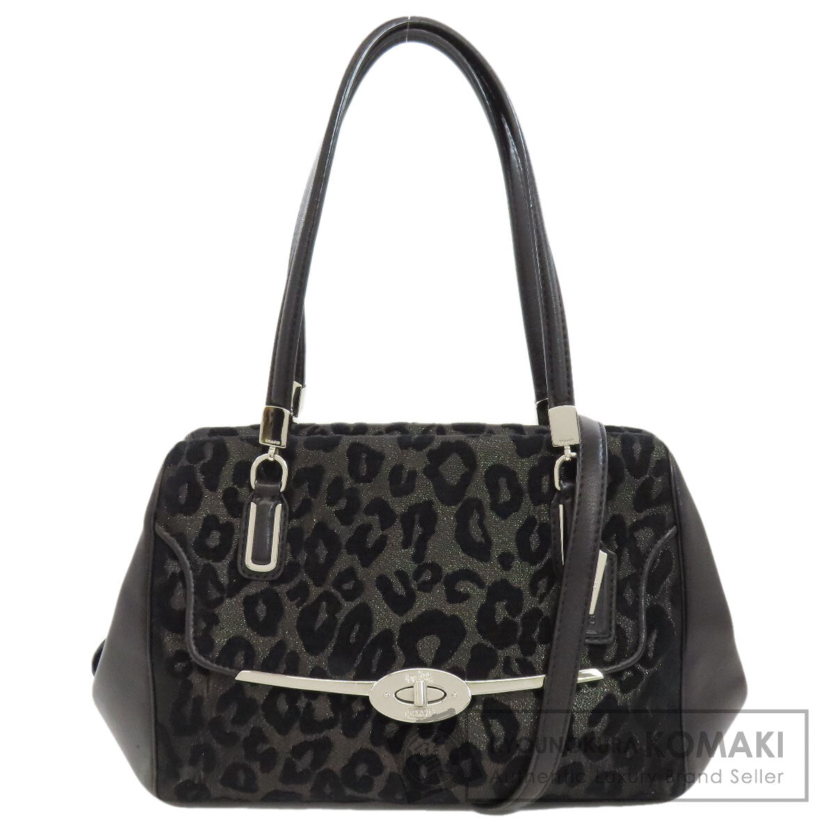 COACH  26287 Handbag Leopard pattern 2WAY Canvas Ladies