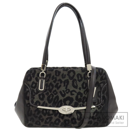 COACH  26287 Handbag Leopard pattern 2WAY Canvas Ladies