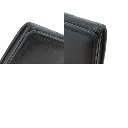 CHANEL COCO Mark Long wallet (with coin pocket) Soft Grained Calfskin Ladies [Used]