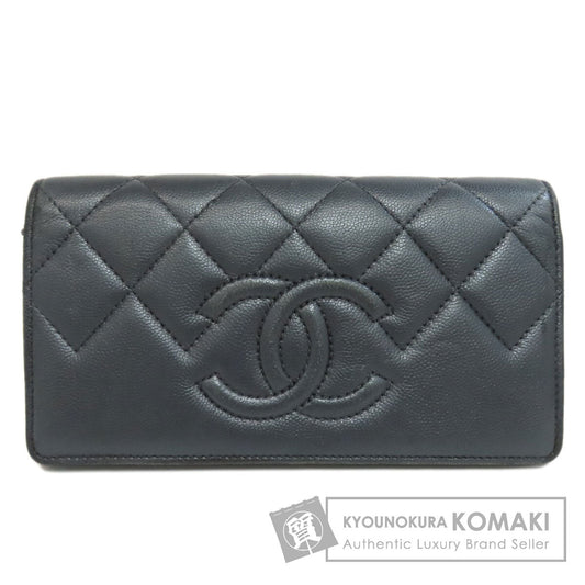 CHANEL   Long wallet (with coin pocket) COCO Mark Soft Caviar skin Ladies