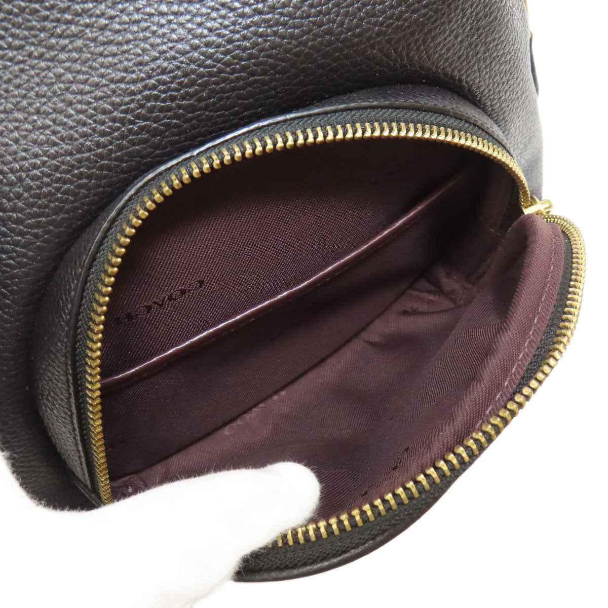 COACH  93836 Backpack Â· Daypack logo Leather Ladies