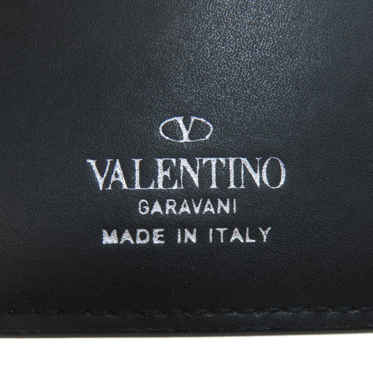VALENTINO neck wallet Bifold Wallet with Coin Pocket Leather Ladies [Used]