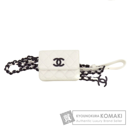 CHANEL   Hip bag, waist bag Matelasse SilverHardware Caviar skin Ladies