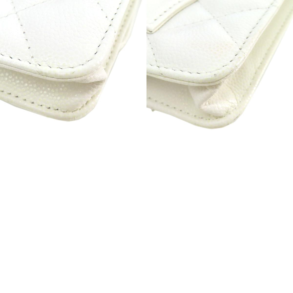 CHANEL Matelasse SilverHardware Hip bag, waist bag Grained Calfskin Skin Ladies [Used]