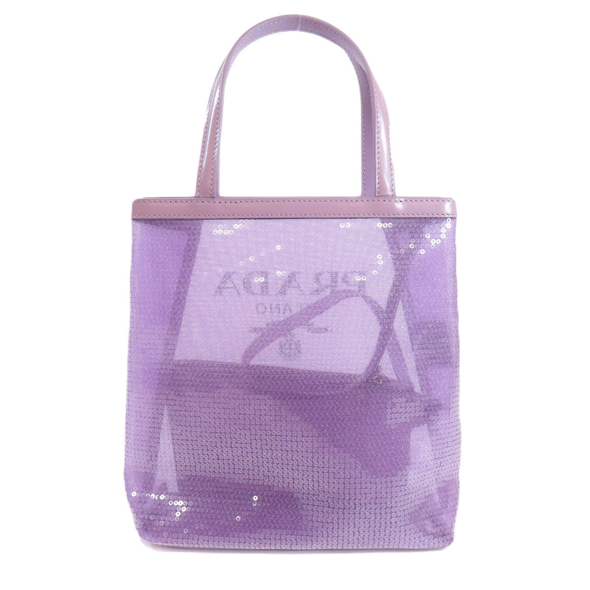 PRADA Mesh tote Handbag Spangle Ladies [Used]
