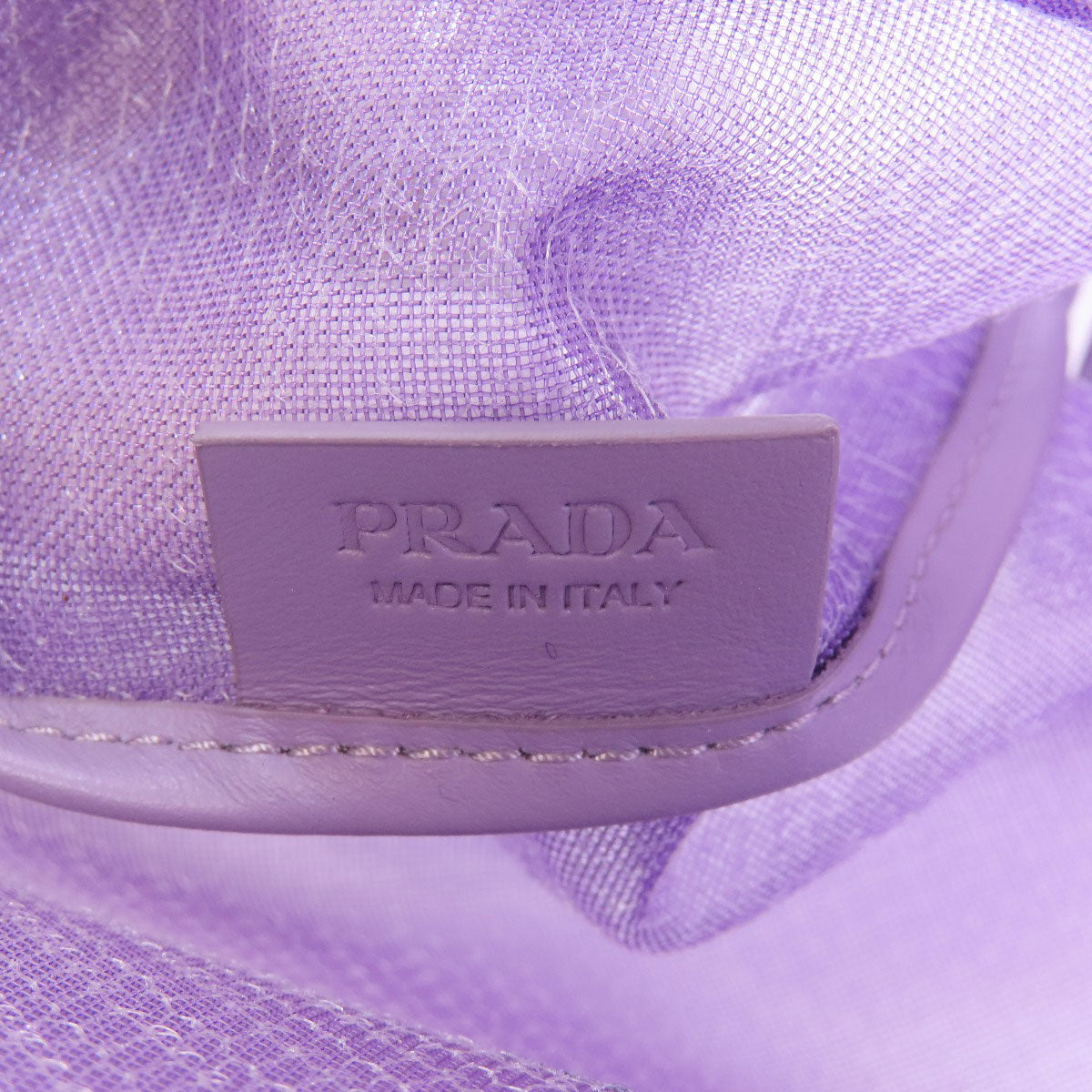 PRADA Mesh tote Handbag Spangle Ladies [Used]