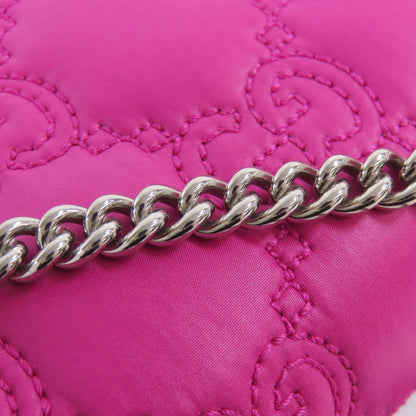 GUCCI 723777 GG Long Shoulder 2WAY Shoulder Bag Nylon Ladies [Used]