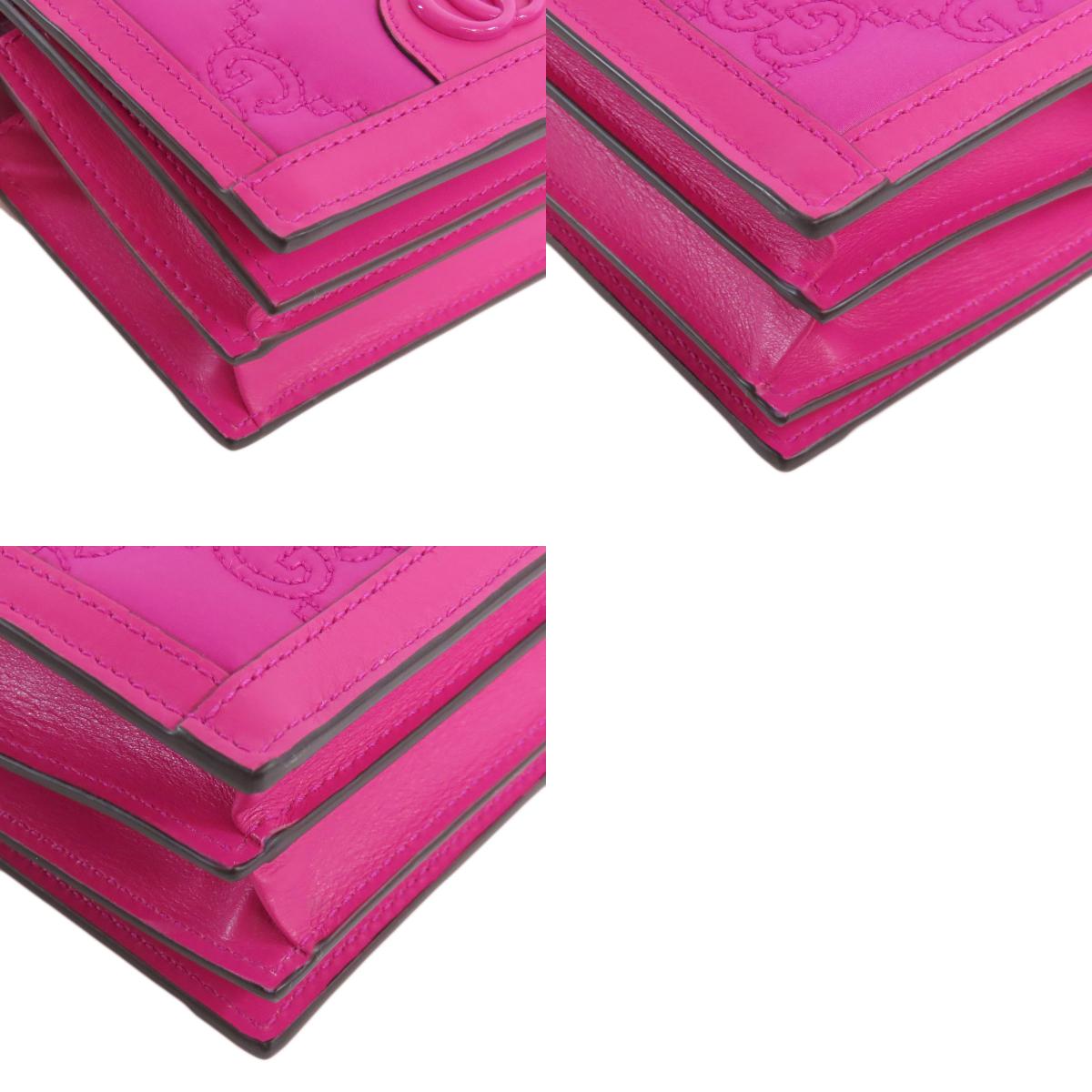 GUCCI 723777 GG Long Shoulder 2WAY Shoulder Bag Nylon Ladies [Used]