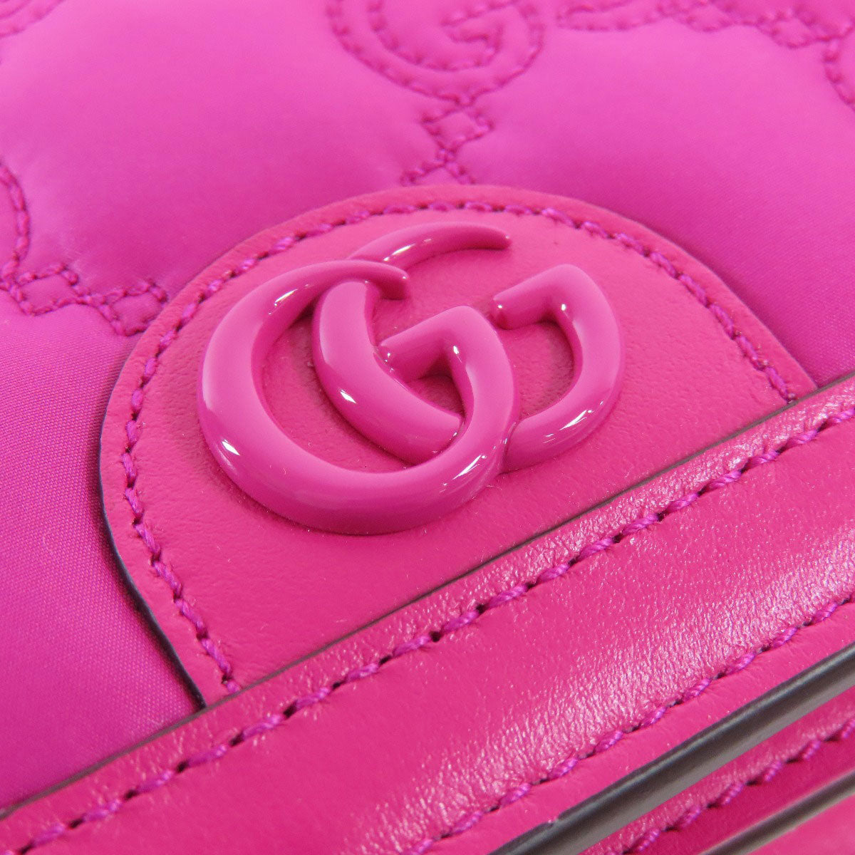 GUCCI 723777 GG Long Shoulder 2WAY Shoulder Bag Nylon Ladies [Used]