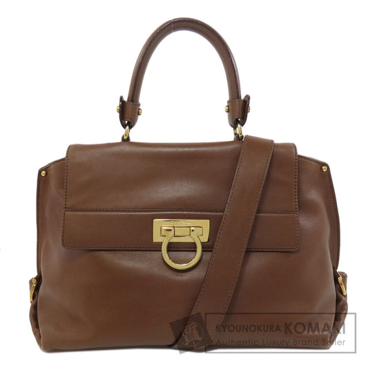 Salvatore Ferragamo   Handbag GanciniHardware Leather Ladies