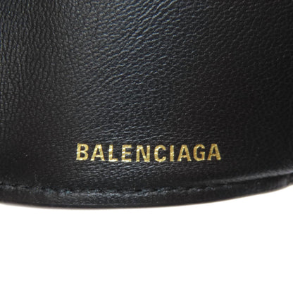 BALENCIAGA 558208 Logo tri-fold wallet Bifold Wallet with Coin Pocket Leather Ladies [Used]