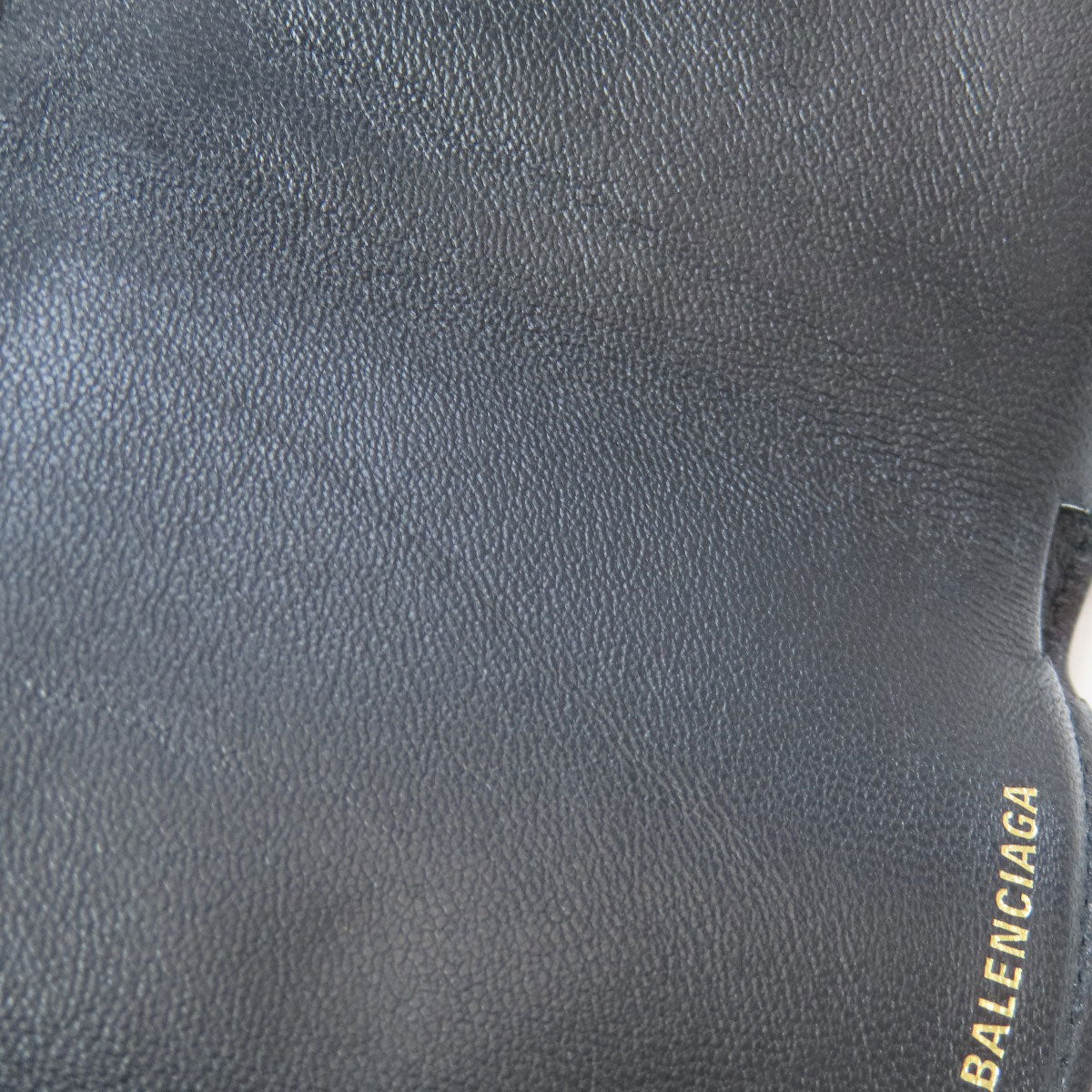 BALENCIAGA 558208 Logo tri-fold wallet Bifold Wallet with Coin Pocket Leather Ladies [Used]