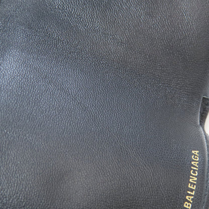 BALENCIAGA 558208 Logo tri-fold wallet Bifold Wallet with Coin Pocket Leather Ladies [Used]