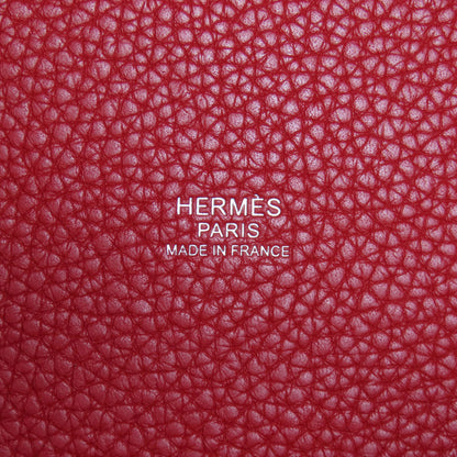 HERMES   Handbag Picotin Lock MM SilverHardware Taurillon Clemence Ladies