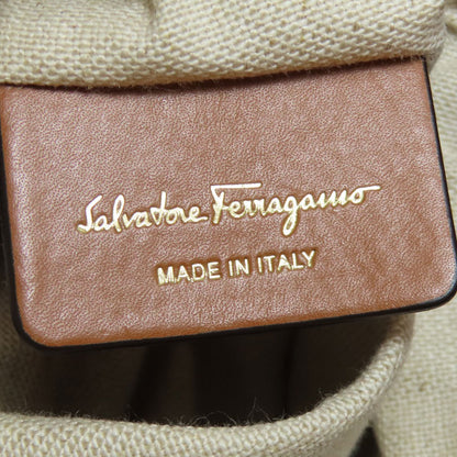 Salvatore Ferragamo Rattan Bag Shoulder Bag Raffia Ladies [Used]