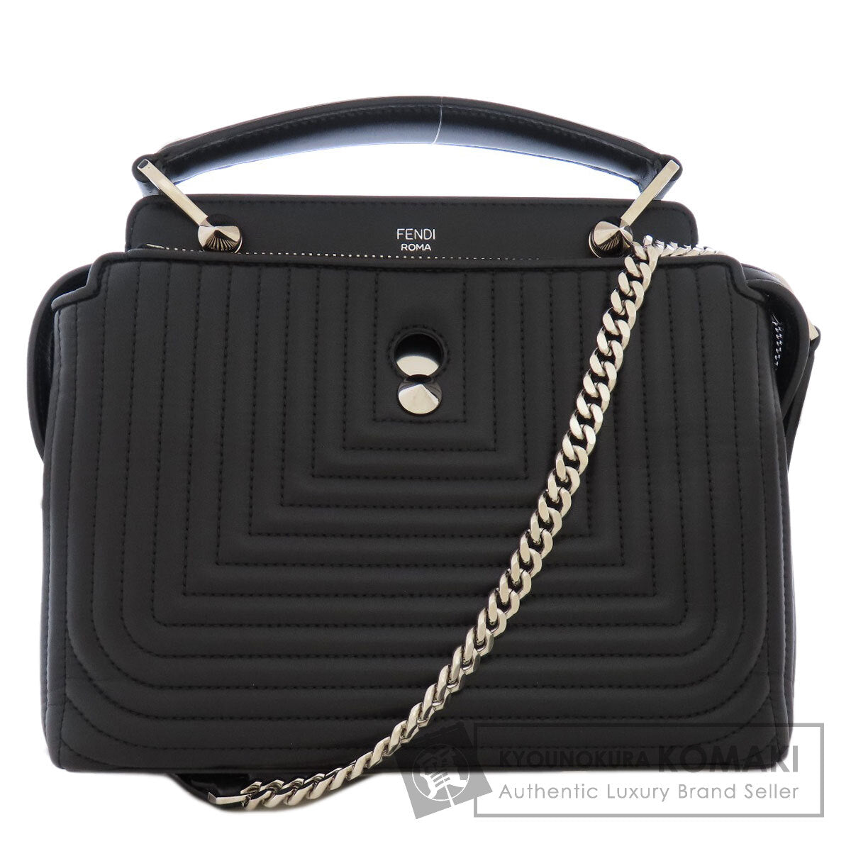 FENDI   Handbag Small.com Clickture 2WAY Leather Ladies