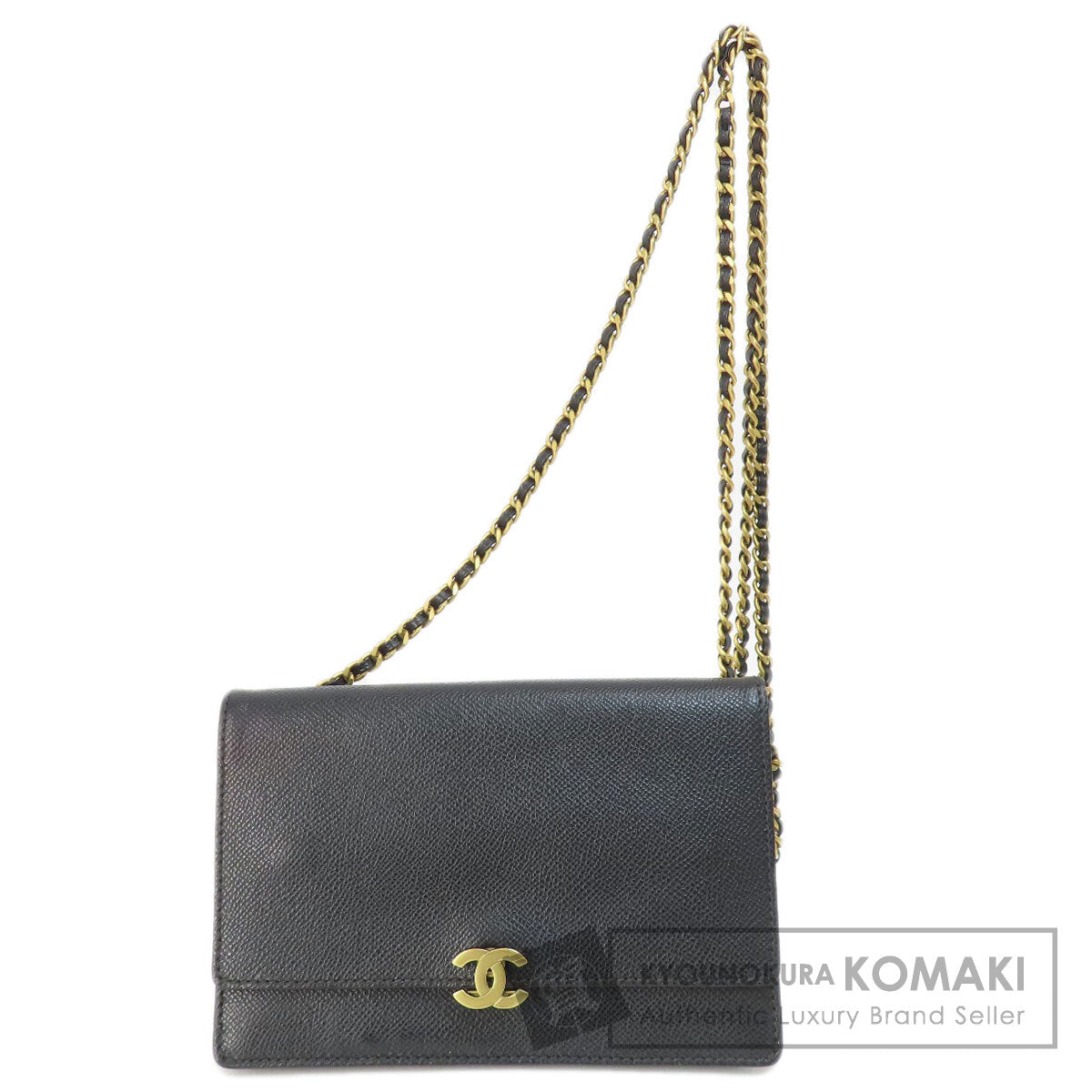 CHANEL   Long wallet (with coin pocket) Chain Wallet COCO Mark GoldHardware Caviar skin Ladies