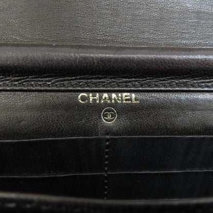 CHANEL   Long wallet (with coin pocket) Chain Wallet COCO Mark GoldHardware Caviar skin Ladies