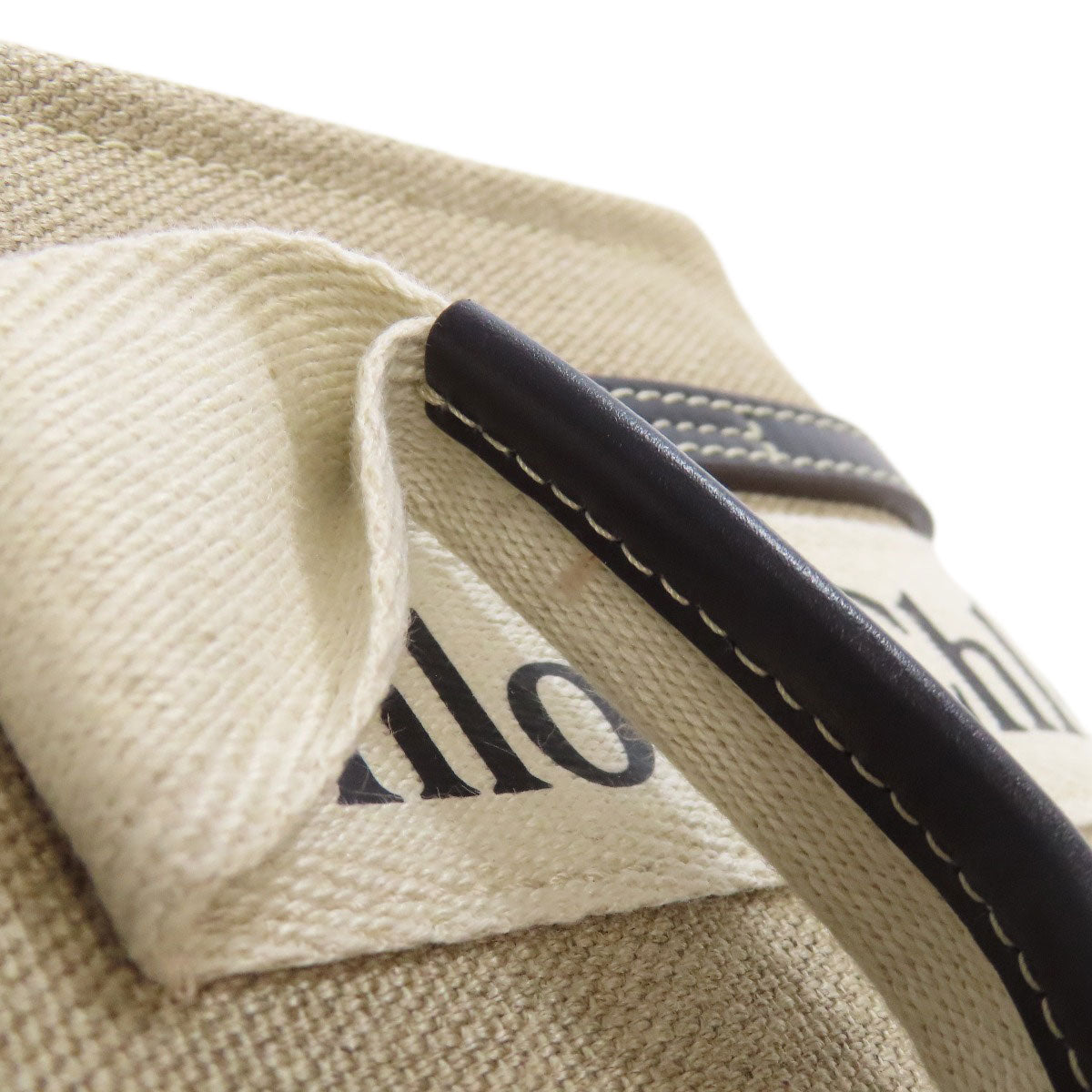 CHLOE Woody Mini 2WAY Handbag Canvas Ladies [Used]