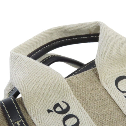 CHLOE Woody Mini 2WAY Handbag Canvas Ladies [Used]