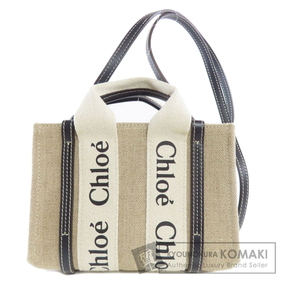 CHLOE Woody Mini 2WAY Handbag Canvas Ladies [Used]