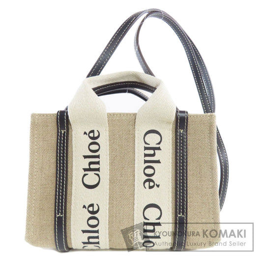 CHLOE Woody Mini 2WAY Handbag Canvas Ladies [Used]