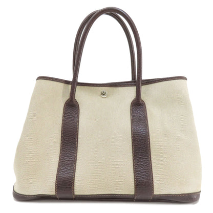 HERMES Garden Party PM Maron SilverHardware Tote Bag Tower ash Ladies [Used]