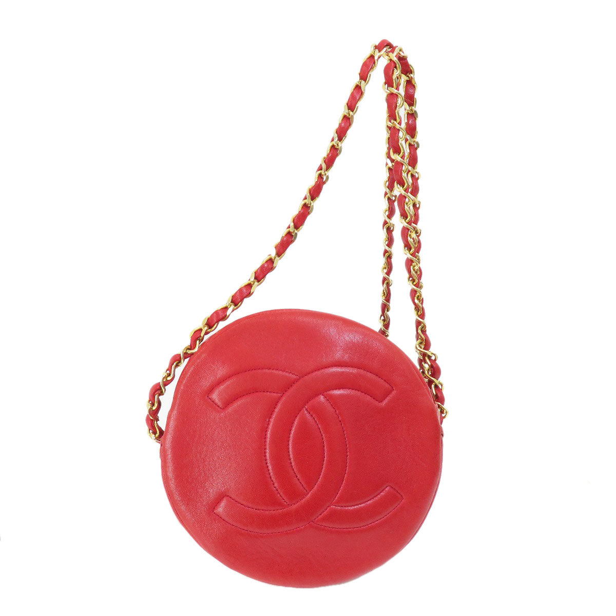 CHANEL COCO Mark GoldHardware Shoulder Bag Lambskin Ladies [Used]