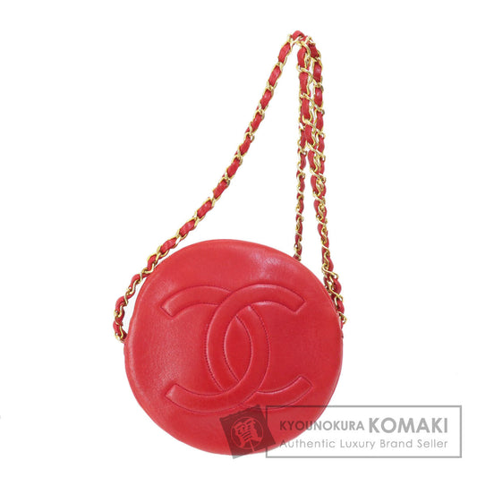 CHANEL COCO Mark GoldHardware Shoulder Bag Lambskin Ladies [Used]