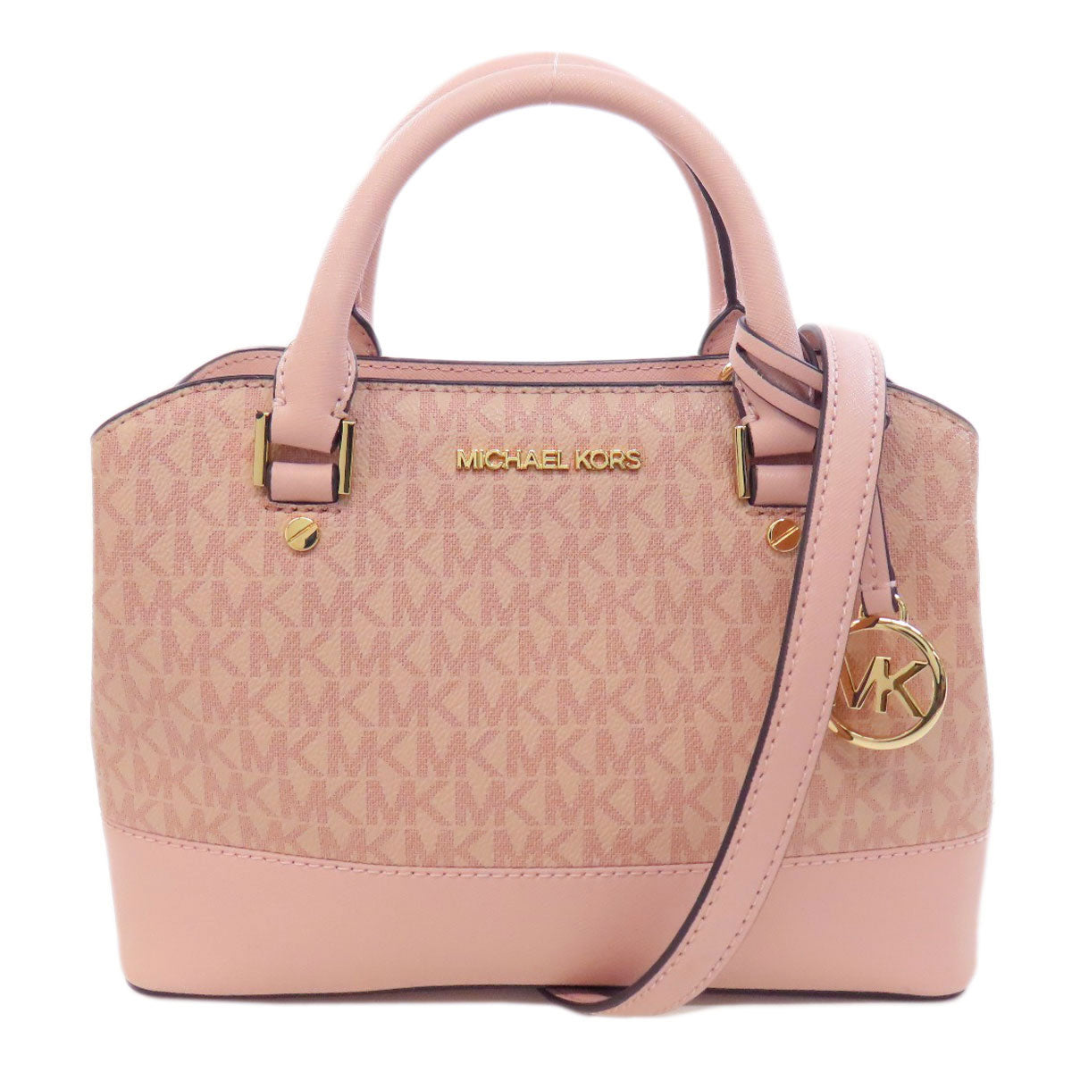 Michael Kors MK Signature 2WAY Handbag PVC Ladies [Used]