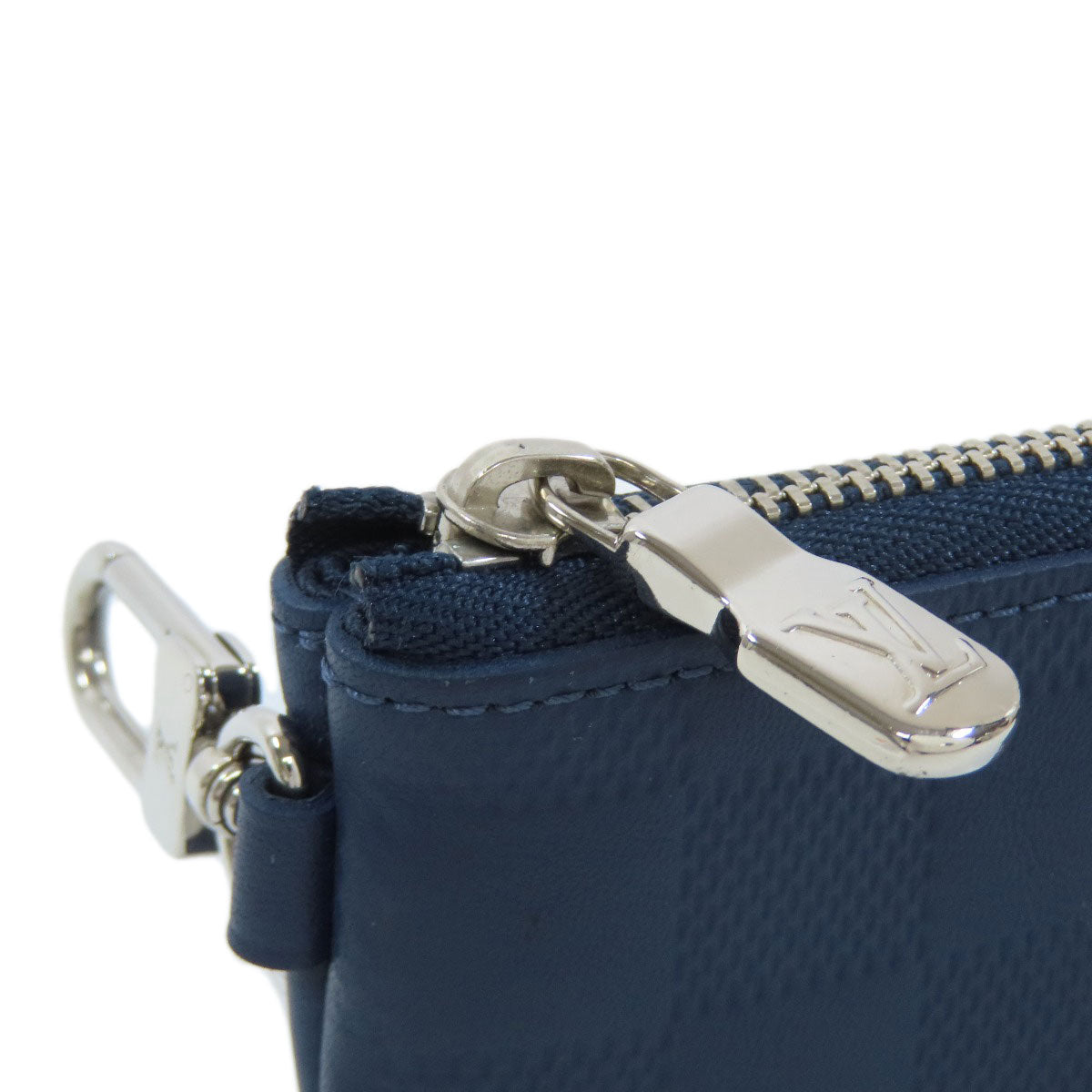 LOUIS VUITTON N40438 Pochette Kle coin purse Damier Anfini Ladies [Used]