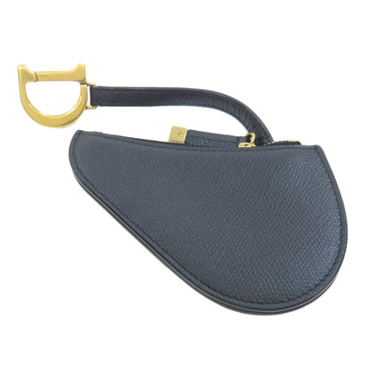 CHRISTIAN DIOR saddle coin purse Leather Ladies [Used]