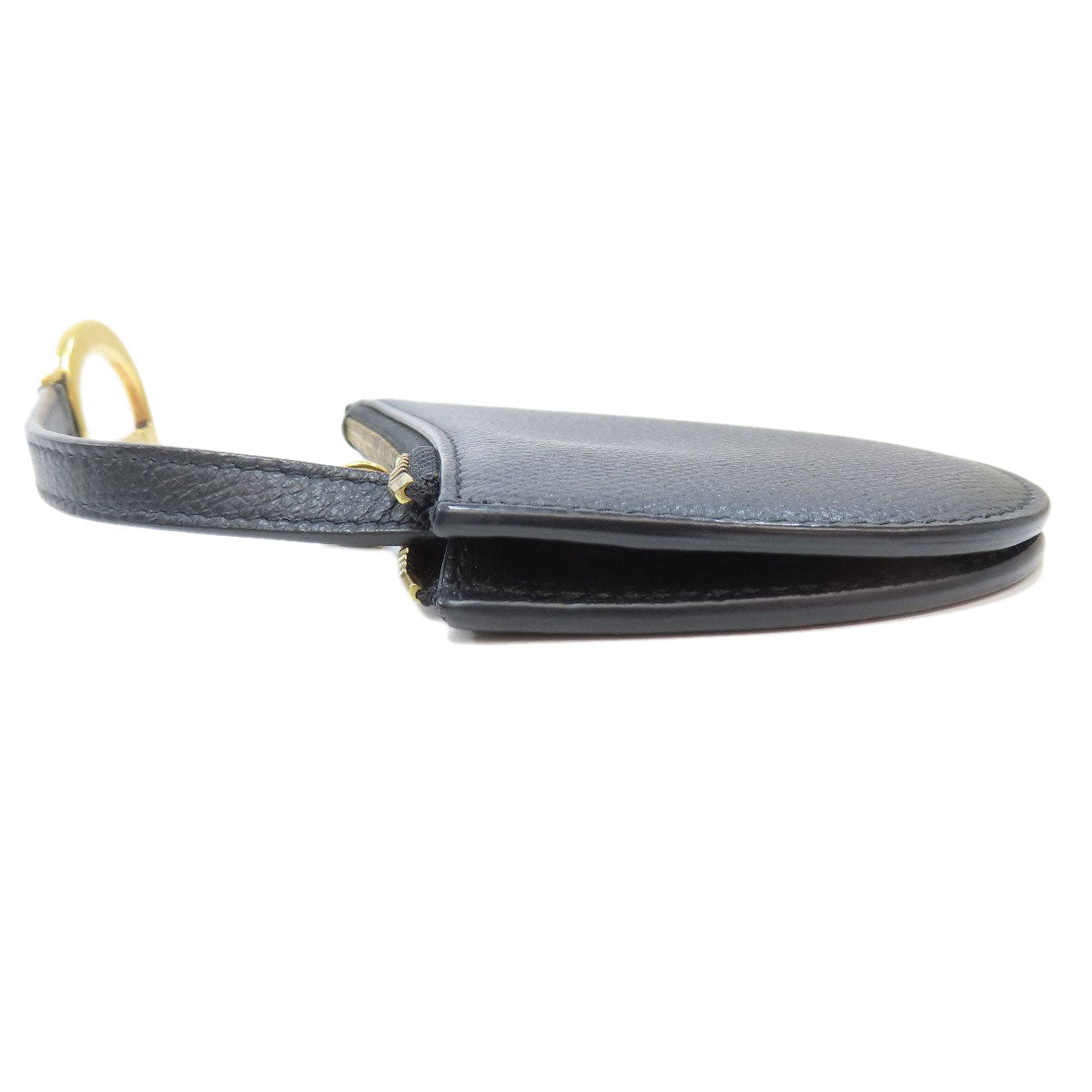 CHRISTIAN DIOR saddle coin purse Leather Ladies [Used]