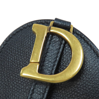 CHRISTIAN DIOR saddle coin purse Leather Ladies [Used]