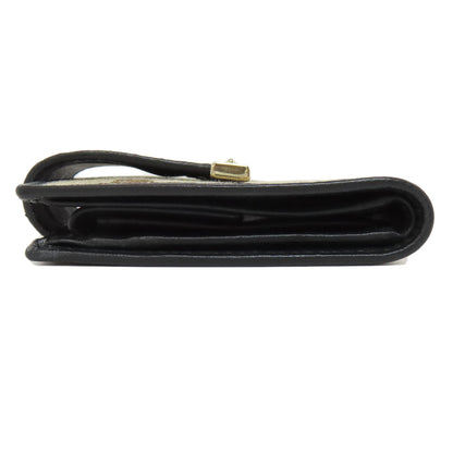 GUCCI 181669 GG Bifold Wallet with Coin Pocket Canvas Ladies [Used]