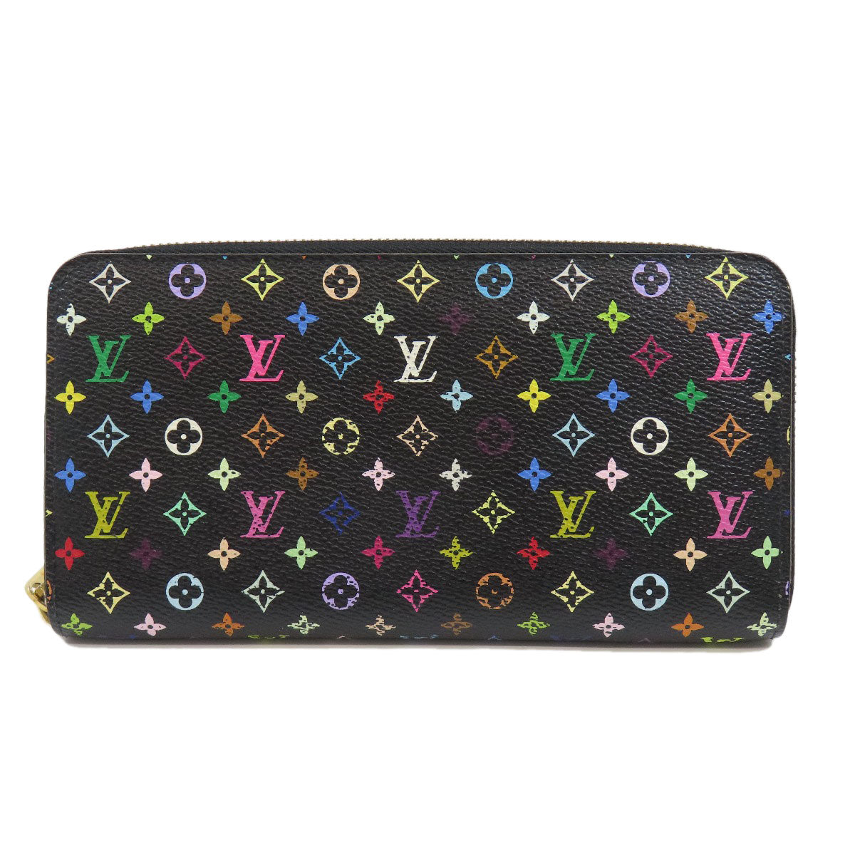 LOUIS VUITTON  M60244 Long wallet (with coin pocket) Zippy wallet Monogram Multicolore canvas Ladies