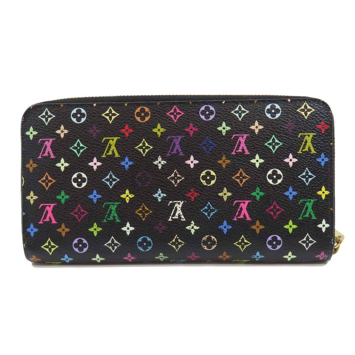 LOUIS VUITTON  M60244 Long wallet (with coin pocket) Zippy wallet Monogram Multicolore canvas Ladies