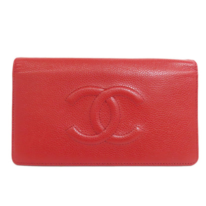 CHANEL   Long wallet (with coin pocket) COCO Mark Caviar skin Ladies