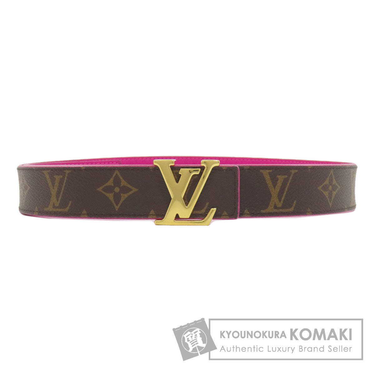 LOUIS VUITTON  M0256 belt Suntur LV Initials Monogram canvas Ladies