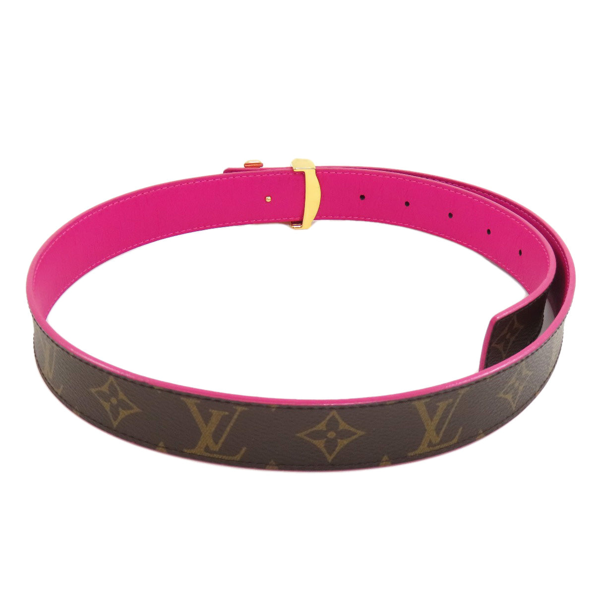 LOUIS VUITTON  M0256 belt Suntur LV Initials Monogram canvas Ladies