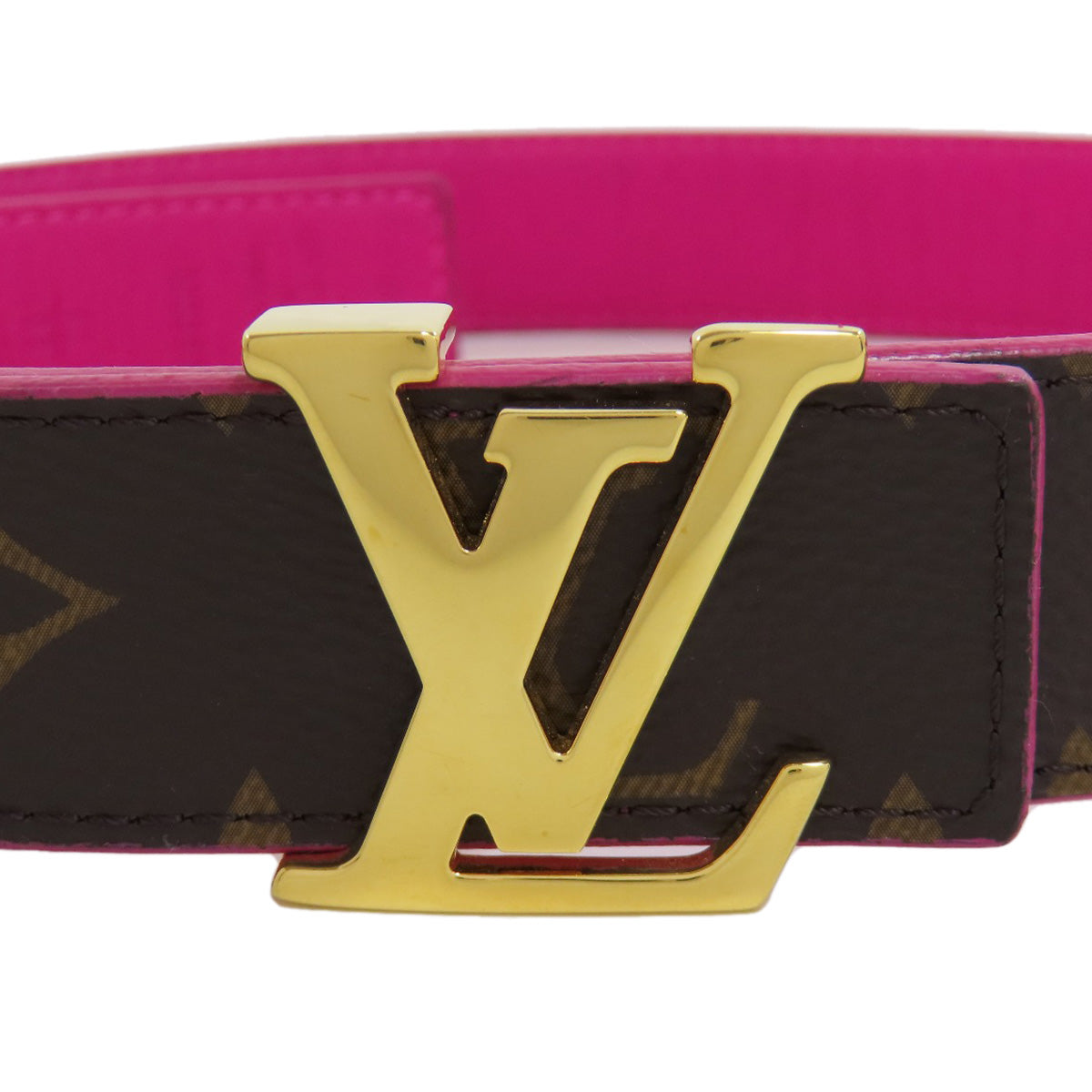 LOUIS VUITTON  M0256 belt Suntur LV Initials Monogram canvas Ladies