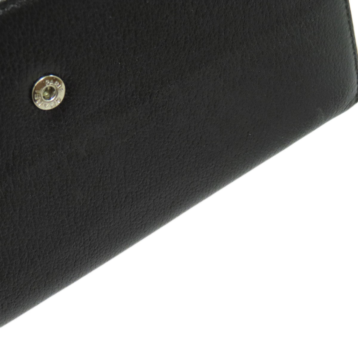 CHANEL Camellia COCO Mark Long wallet (with coin pocket) Calf Ladies [Used]