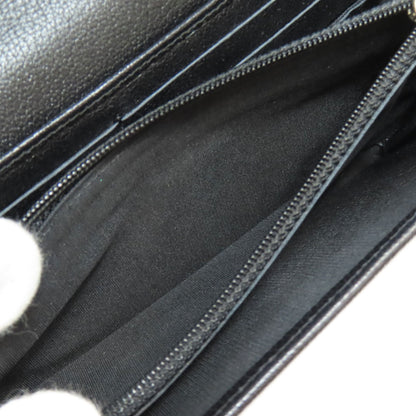 CHANEL Camellia COCO Mark Long wallet (with coin pocket) Calf Ladies [Used]
